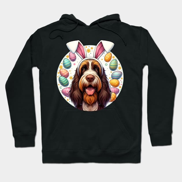 Spinone Italiano Welcomes Easter with Bunny Ears Hoodie by ArtRUs